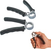 Cheqo® Kunststof Handtrainers - Handknijpers - Handgrippers - Handgrips - Knijphalter - Griptraining - Vingertrainer - Onderarm Trainer - Pols Trainer - 2 Stuks