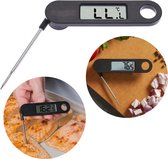 Cheqo® Vleesthermometer - Keukenthermometer - Kernthermometer - Oventhermometer - Vleesthermometer Digitaal - Vlees Thermometer - BBQ Thermometer - RVS - Met Batterij - Betrouwbaar