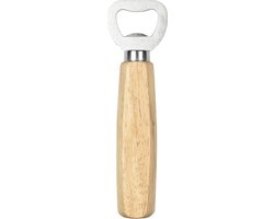 Benson Flessenopener - RVS - eikenhout - 14 cm - bieropener