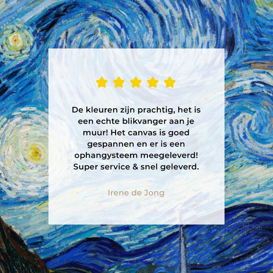 Peintures sur toile nuit étoilée 120x80 - Accessoires décoration chambre - Tableau nuit étoilée salon - Décoration murale maîtres anciens chambre - Décoration murale cuisine - Toile murale Vincent van Gogh - Décoration maison - Accessoires de maison