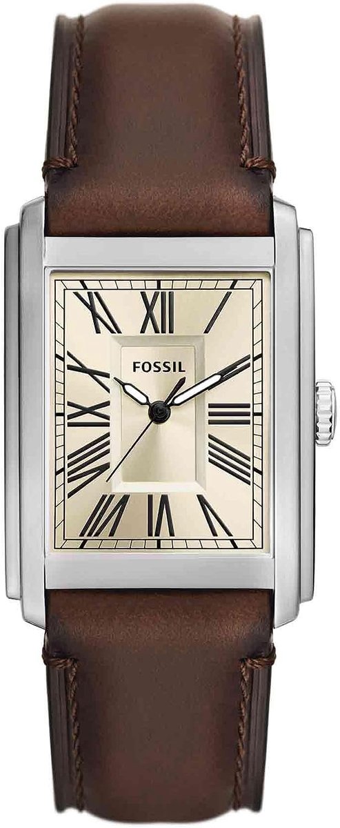 Fossil CARRAWAY FS6012 Heren Horloge 30 mm - Bruin