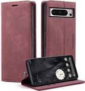 CaseMe - Telefoonhoesje geschikt voor Google Pixel 8 Pro - Wallet Book Case - Met Magnetische Sluiting - Roze