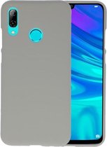 Bestcases Color Telefoonhoesje - Backcover Hoesje - Siliconen Case Back Cover voor Huawei P Smart 2019 - Grijs