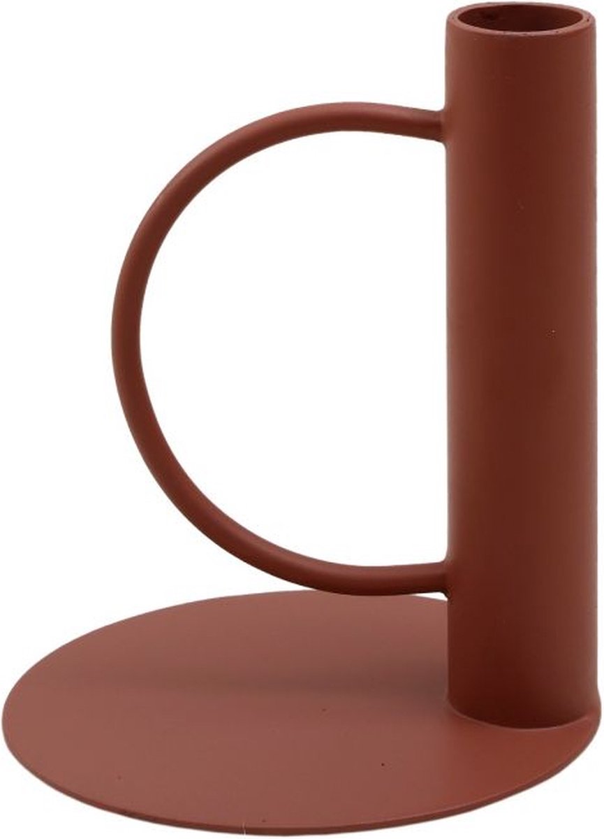Kandelaar - Branded by - kandelaar Nela rosé pink - 12 cm hoog