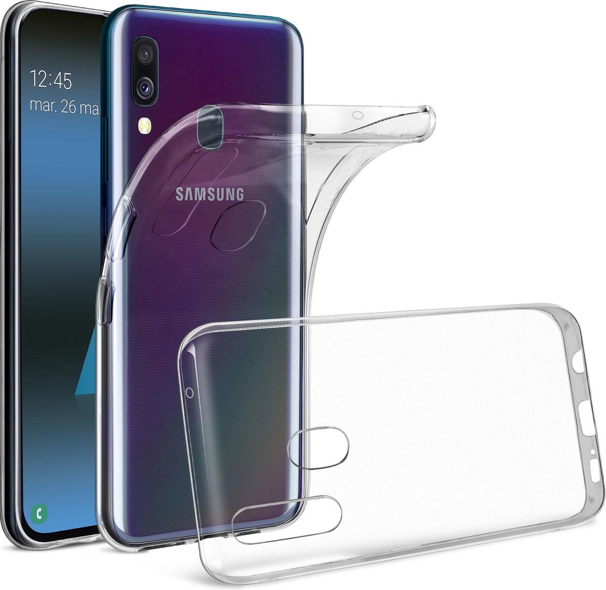 Heble® - Ultra-Dunne, Doorzichtig hoesje geschikt voor de SamsungA40