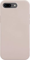 Coverzs Pastel siliconen hoesje geschikt voor Apple iPhone 7 / 8 / SE 2020 / SE 2022 - optimale bescherming - silicone case - backcover - Beige