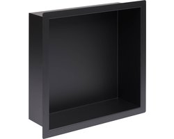 Saqu Shine inbouwnis 30x10x30cm mat zwart