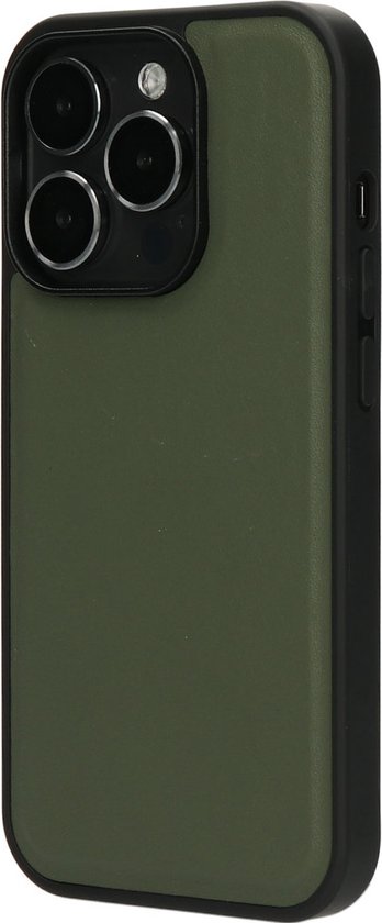 Mobiparts hoesje geschikt voor Apple iPhone 14 Pro - Wallet 2-in-1 Boekhoesje - MagSafe - Echt Leder - Uitneembare Case - Sterke Magneet Sluiting - Contactloos betalen - Groen