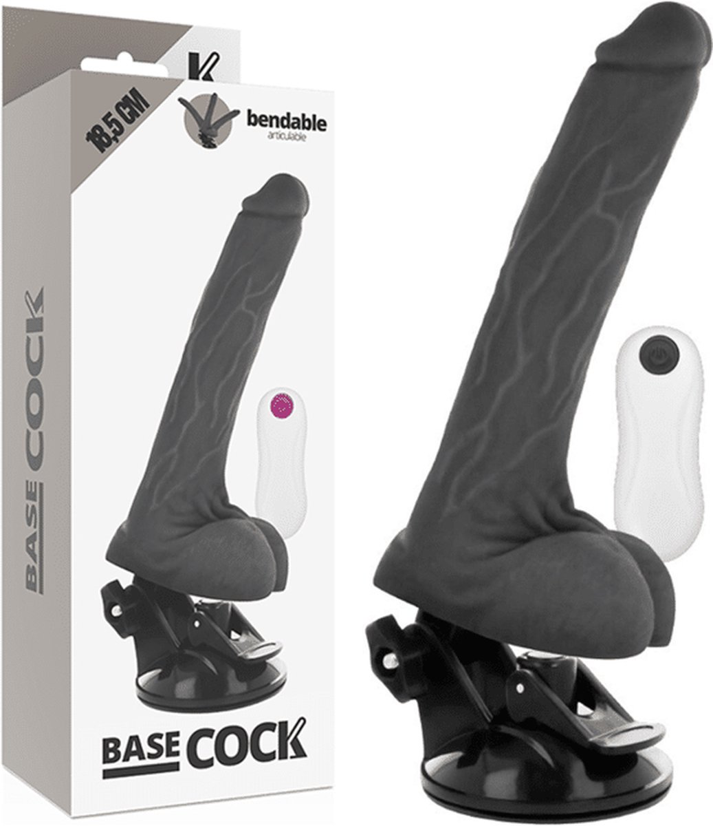Goedkoopste BASECOCK | Basecock Realistic Bendable Remote Control Black 18.5 Cm