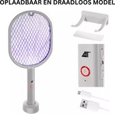 Opulfy - Elektrische vliegenmepper - Vliegenmepper - Muggenlamp - Vliegenmepper elektrisch - Anti muggen - Muggenvanger - Muggen - Vliegen - Elektrisch vliegenmepper oplaadbaar
