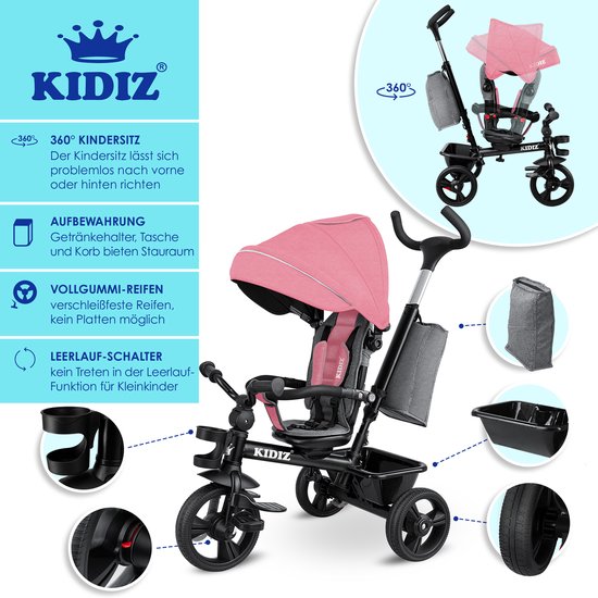 Kinderkraft Minibi loopfiets met drie wielen