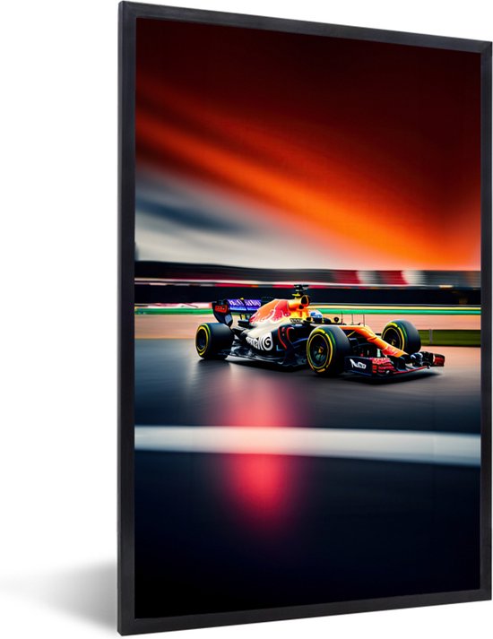 Fotolijst incl. Poster - Auto - Formule 1 - Circuit - Raceauto - 40x60 cm - Posterlijst