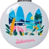 Make Up Spiegeltje Compact Volkswagen Busje VW T1 Explore More & The Waves are Calling - 6,5cm