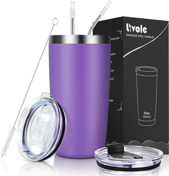 IBILI Thermobeker met dubbele wand, 380 ml, roestvrij staal, herbruikbaar, koffiebeker