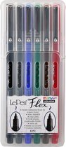 Marvy Uchida Le Pen Flex Set Primair 6 stuks