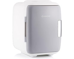 Mini Koelkast - Cooler & Warmer - 4 liter - AC+USB - Draagbare Koelkast voor Slaapkamer, Auto - Grijs