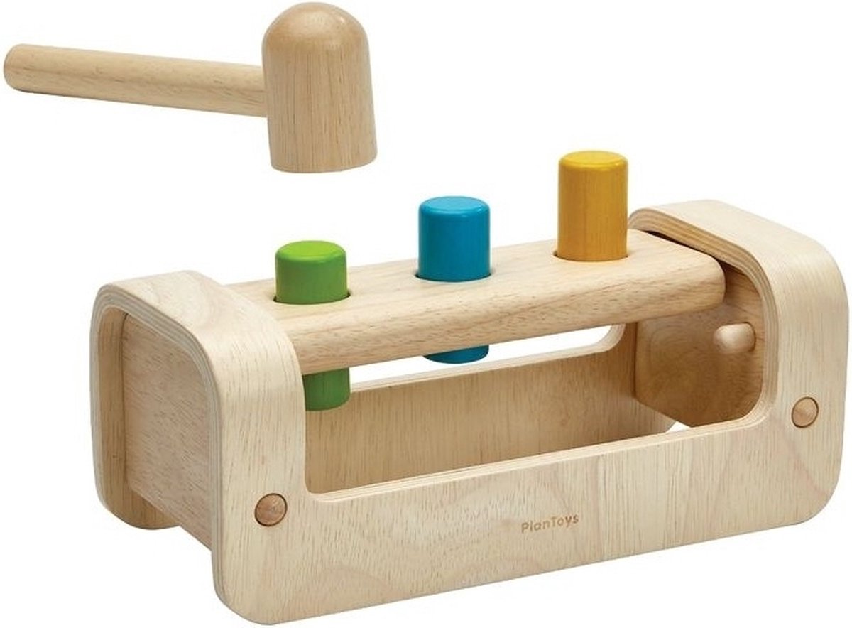 PlanToys Houten Speelgoed Stampende Bank