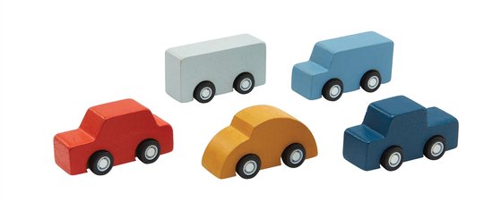 PlanToys Houten Speelgoed Mini Auto Set