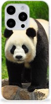 Bumper Hoesje Geschikt voor iPhone 15 Pro Smartphone hoesje Panda