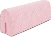 Bedrandbescherming voor kinderbedden 70 cm bescherming voor bedframe randbescherming kinderbabybedje minky roze