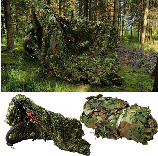 5x2 meter camouflage net groen - Tarp