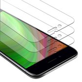 Cadorabo 3x Pantser Film geschikt voor Apple iPhone 6 / 6S in TRANSPARANT - Screenprotector Getemperd (Tempered) Display beschermend glas in 9H hardheid met 3D Touch met Installatiegids