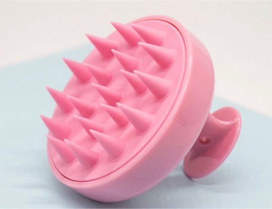 Scalp massager - siliconen haarborstel - scalp brush - massage borstel - hoofdhuid massage borstels - head massager - shampoo borstel- pink