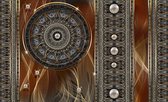 Fotobehang - Vlies Behang - Mandala en Parels - Ornament - Kunst - 254 x 184 cm