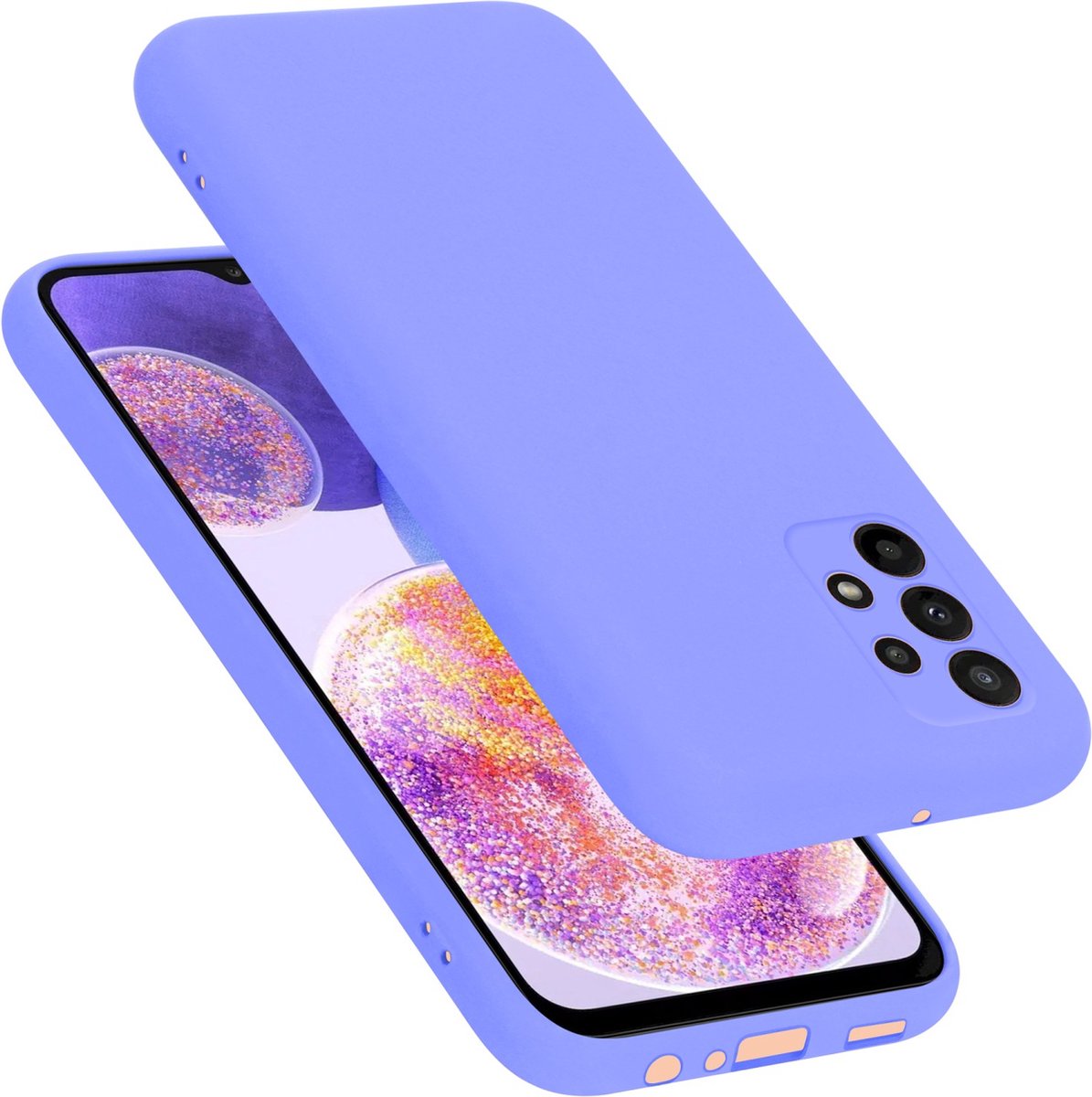 Cadorabo Hoesje geschikt voor Samsung Galaxy A23 4G / 5G in LIQUID LICHT PAARS - Beschermhoes gemaakt van flexibel TPU silicone Case Cover