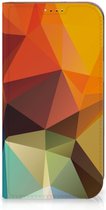 Smartphone Hoesje Geschikt voor iPhone 15 Leuk Book Case Polygon Color