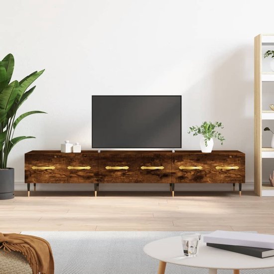 The Living Store Televisiekast TV-Meubel - 150 x 36 x 30 cm - Gerookt eiken