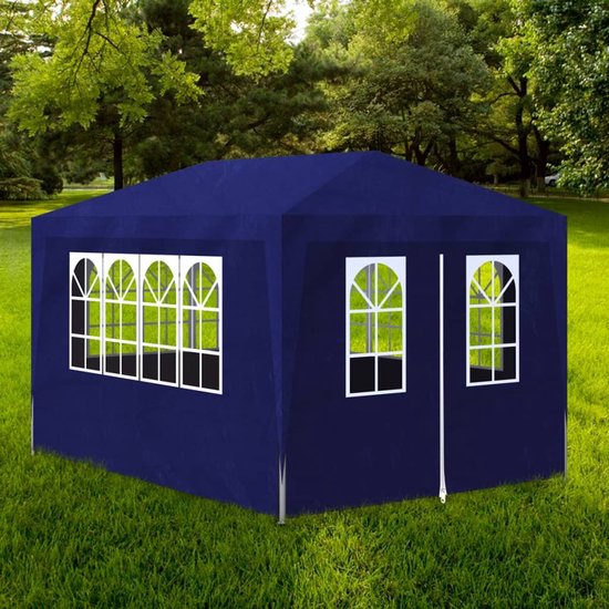 vidaXL - Partytent - 3x3 - m - blauw
