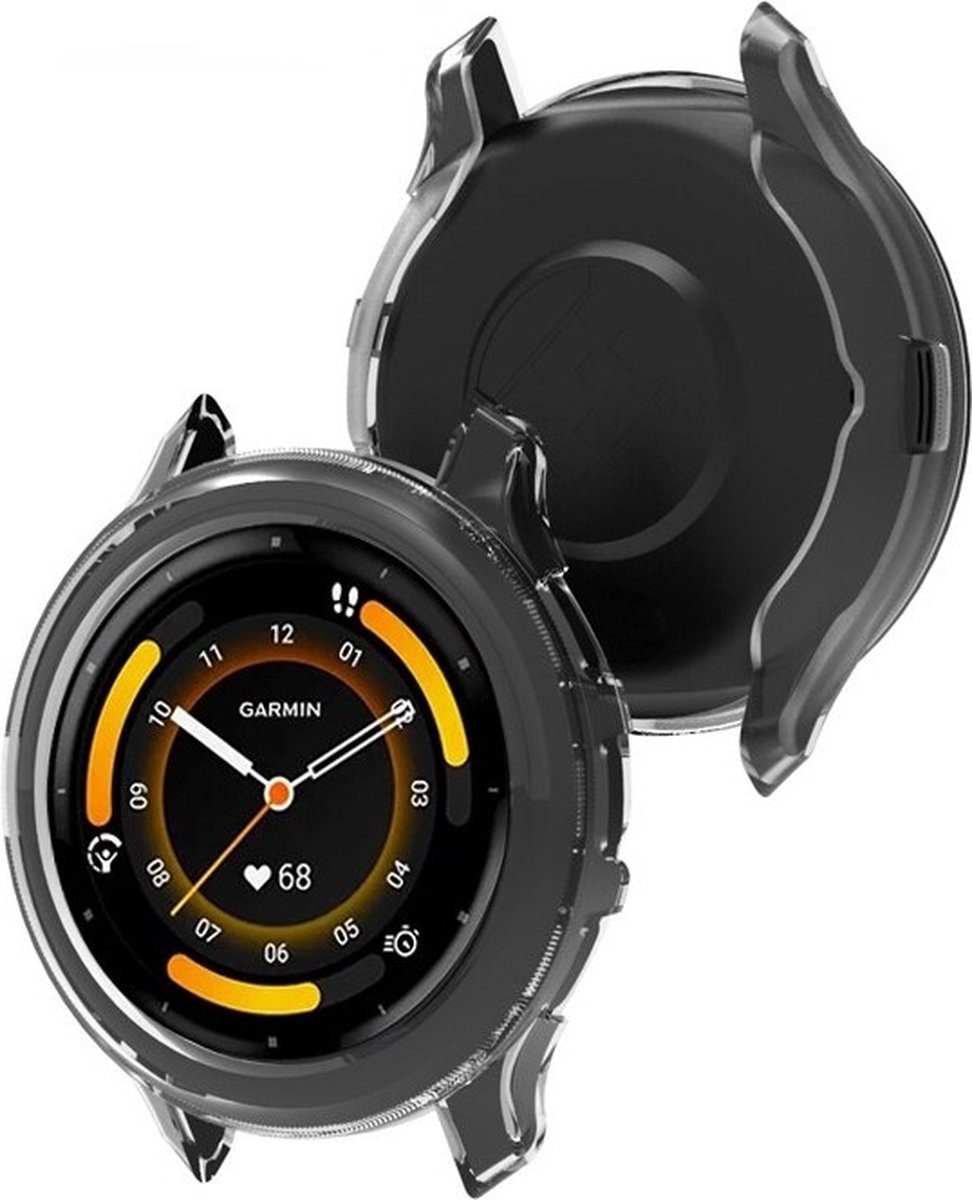 Strap-it TPU bescherm hoesje - zachte case geschikt voor Garmin Venu 3 - transparant