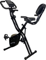 Mobiclinic EVEREST - Spinbike - Hometrainer Inklapbaar - LCD scherm - Verstelbare rugleuning en zadel - 8 standen - Fitnessfiets - Polsslagmeter - Ruimtebesparend - Tot 120 Kg