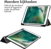 iMoshion Tablet Hoes Geschikt voor iPad 2017 (5e generatie) / iPad 6e generatie (2018) / iPad Air / iPad Air 2 - iMoshion Design Trifold Bookcase - Meerkleurig /Black Marble