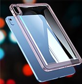 Mobigear - Tablethoes geschikt voor Apple iPad Mini 6 (2021) Hardcase Backcover | Mobigear Crystal | iPad Mini 6 (2021) Case | Back Cover - Transparant / Roze