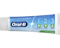 Oral-B Tandpasta 1-2-3 Frisse mint - 6 x 75 ml