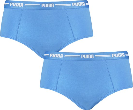 PUMA Mini boxer femme 2P en coton modal bleu - M