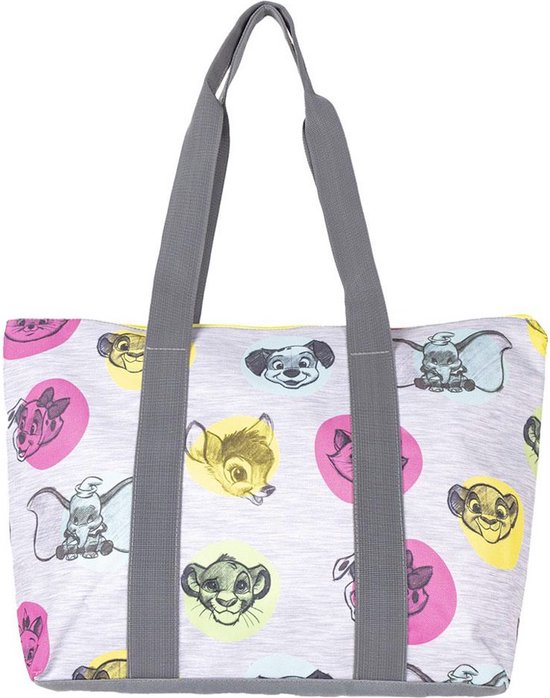 Cerdá Disney Schoudertas/Shopper Disney Beach Bag Animals Multicolours
