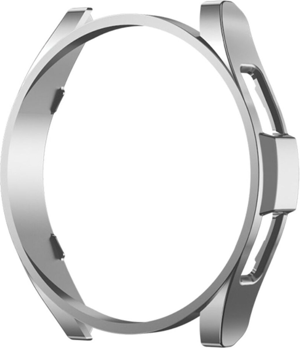 Hard Plastic Bumper Hoesje Zilver Geschikt voor Samsung Galaxy Watch 6 40MM
