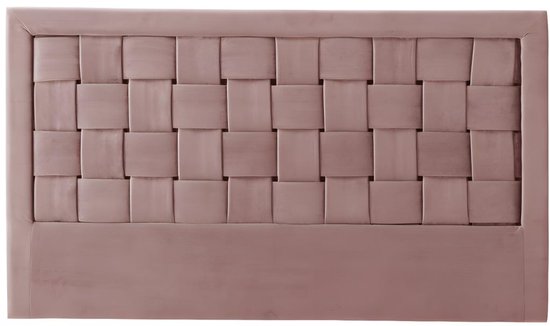 Tête de lit JENNA - Velours - 160cm - Vieux rose L 160 cm x H 92 cm x P 7 cm