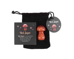 Something Different - Magical Red Jasper Crystal Mushroom Kristal - Multicolours