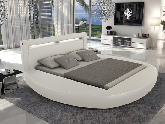 Bed ABULIS II - 160 200 - Kunstleer - met + L 260 H 100 D 250