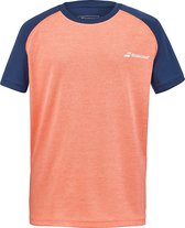 Babolat Padel Crew Neck T-shirt - roze / royal estate blue - maat XXL