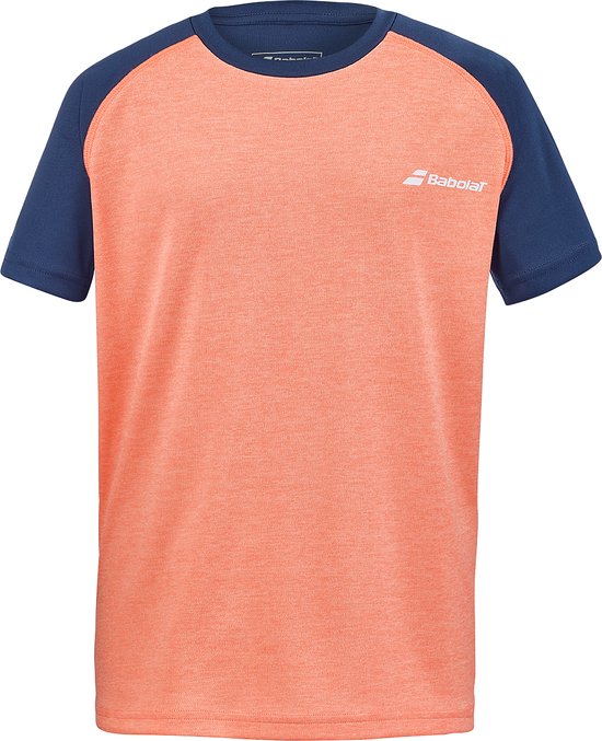 Babolat Padel Crew Neck T-shirt - roze / royal estate blue - maat XXL