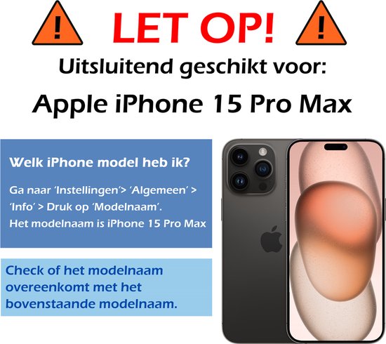 Coque arrière en Siliconen iPhone 15 Pro Max - Coque arrière en silicone pour iPhone 15 Pro Max - Zwart - 2 PACK