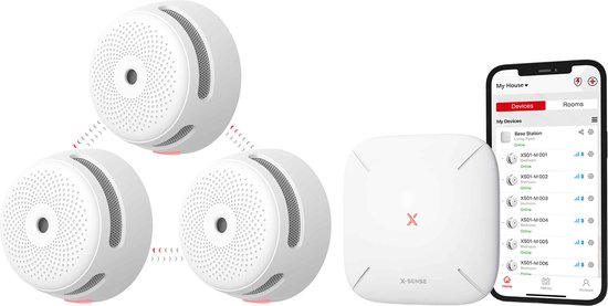 X-Sense Rook- en koolmonoxidemelder met lcd-display, batterij met 10 jaar levensduur, dubbele sensor rook- en CO-melder voldoet aan EN 14604 & EN 50291 normen, autocontrole, SC08 X-Sense Rook- en koolmonoxidemelder met lcd-display, batterij met 10 jaar levensduur, dubbele sensor rook- en CO-melder voldoet aan EN 14604 & EN 50291 normen, autocontrole, SC08