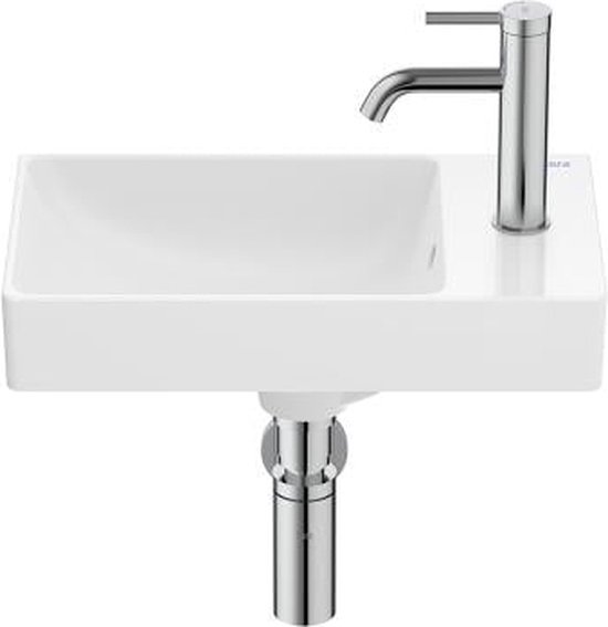 Lavabo compact Roca Ona avec trop-plein 45 x 26 cm, blanc