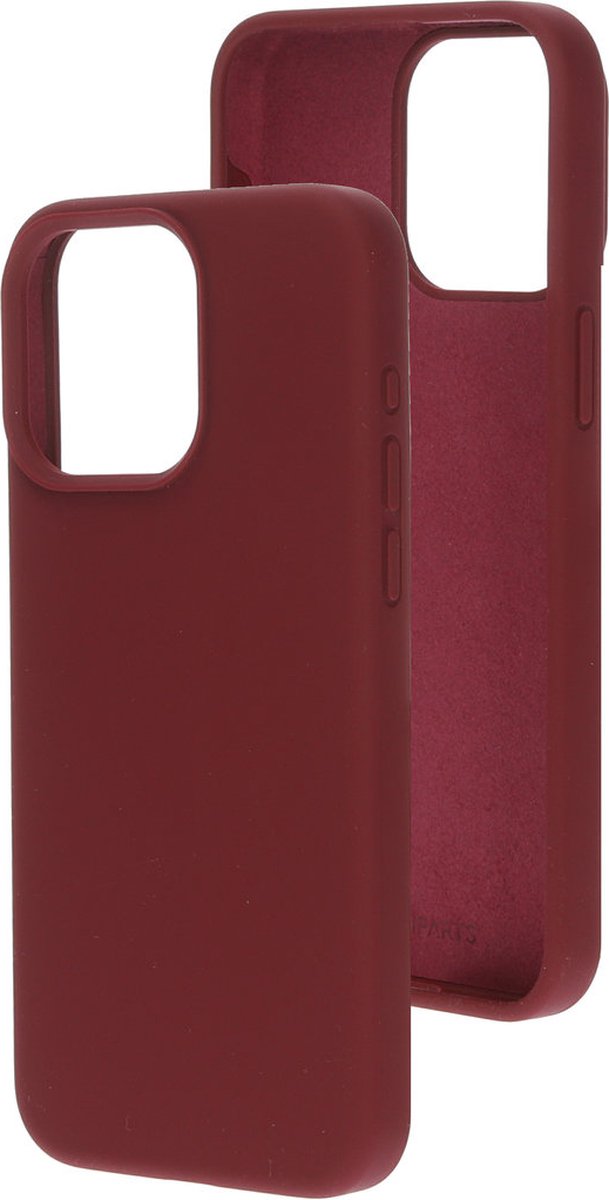 Mobiparts hoesje geschikt voor de Apple iPhone 15 Pro Max - Siliconen - Paars Rood