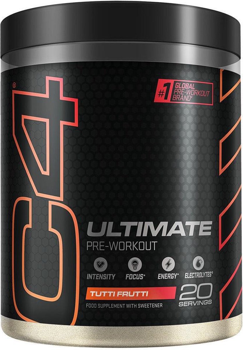 Goedkoopste Cellucor C4 Ultimate Performance Pre Workout - Tutti Frutti - 20 doseringen (508 gram